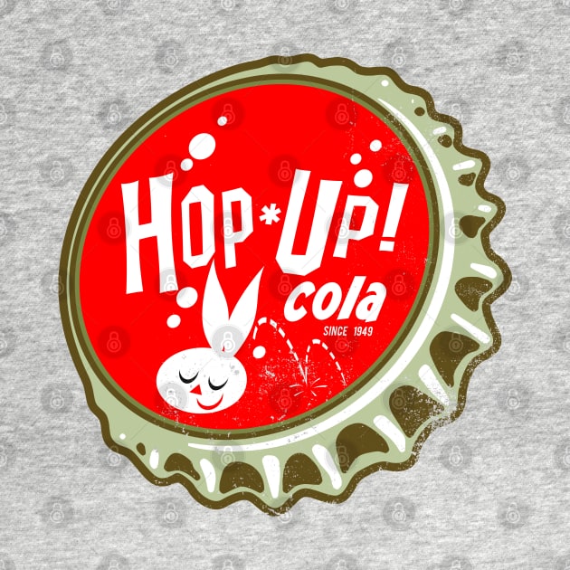 Retro Vintage Hop Up Cola Soda Bottlecap by StudioPM71